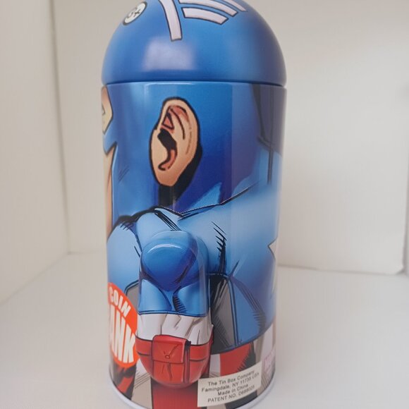 NEW Captain America Dome Tin Bank – Marvel Avengers (Banco de Estaño) - Picture 3 of 14